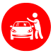 car owner with its car icon
